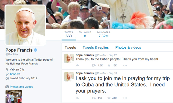 #PopeonTwitter